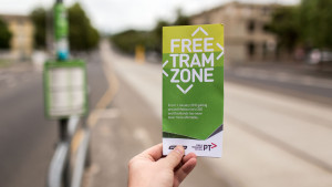 Great marketing pitch for the Free Tram Zone