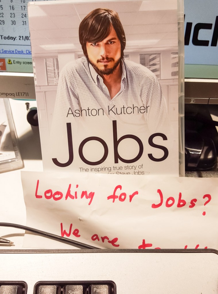 Not on the Jobs DVD at Dick Smith store