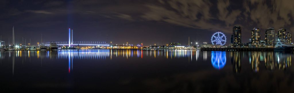 Victoria Harbour, Bolte Bridge and The Melbourne Star